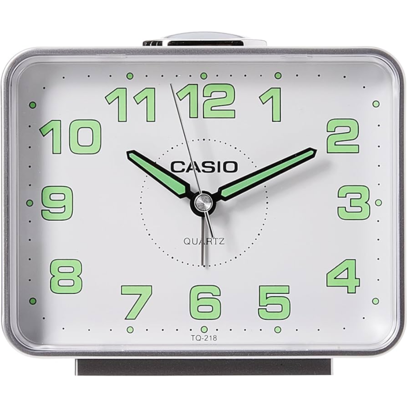 

Casio Analog Table Clock, TQ-218-8DF, Grey