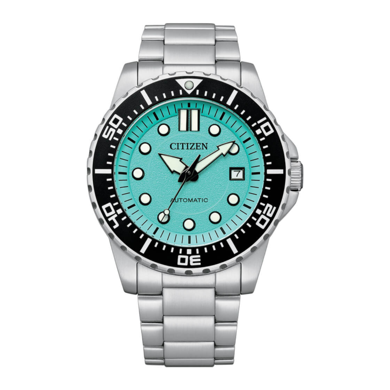 

Citizen Analog Watch for Men with Stainless Steel Band, Water Resistant, NJ0170-83X, Silver-Blue