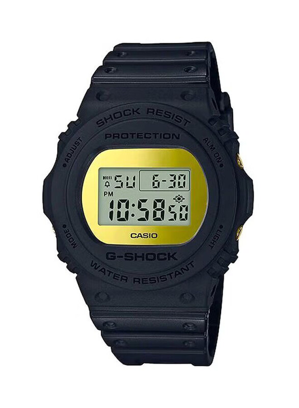 

Casio G-Shock Digital Quartz Watch for Men with Resin Band, Water Resistant, DW-5700BBMB-1DR, Black-Grey