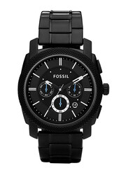 Fossil Machine Analog Watch for Men with Stainless Steel Band and Water Resistant, FS4552, Black