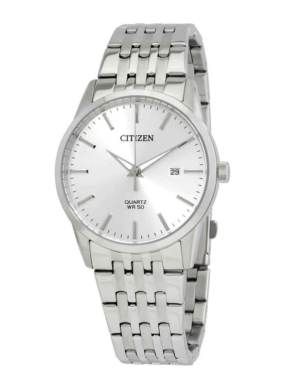 

Citizen Analog Watch for Men with Stainless Steel Band, Water Resistant, BI5000-87A, Silver-White