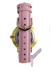 Casio Enticer Analog Watch for Women with Leather Band, Water Resistant, LTP-VT01GL-4BUDF, Pink