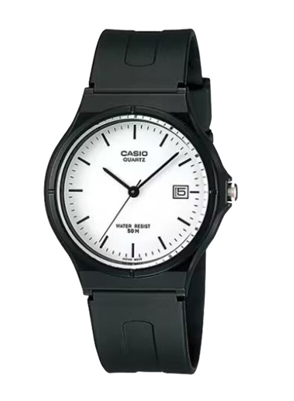 

Casio Youth Series Analog Watch for Men with Plastic Band, Water Resistant, MW-59-7EVDF, Black-White