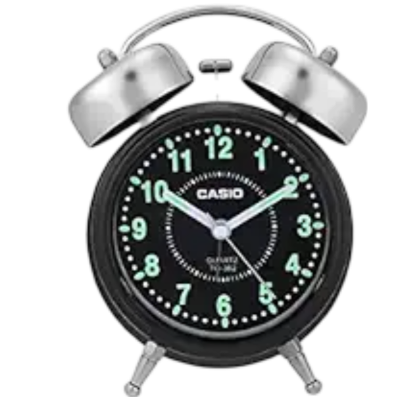 

Casio Analog Table Clock, TQ-362-1ADF, Black