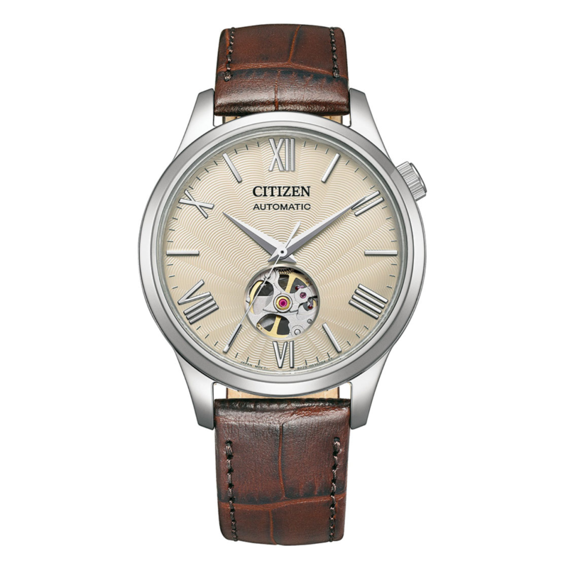 

Citizen Analog Watch for Men with Leather Band, Water Resistant, NHG130-17A, Brown-Beige