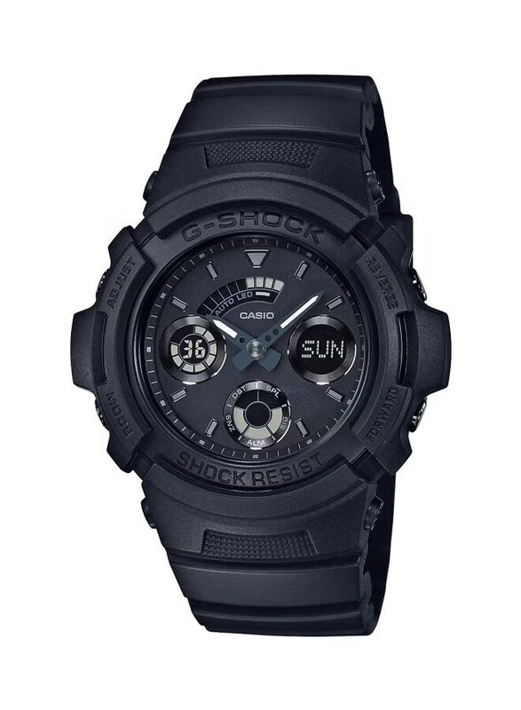 

Casio G-Shock Analog + Digital Quartz Watch for Men with Rubber Band, Water Resistant, AW-591BB-1ADR, Black
