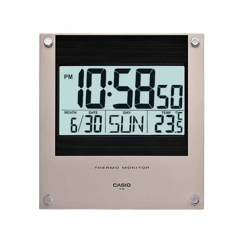 

Casio Digital Alarm Table Clock, ID-11S-1DF, Beige