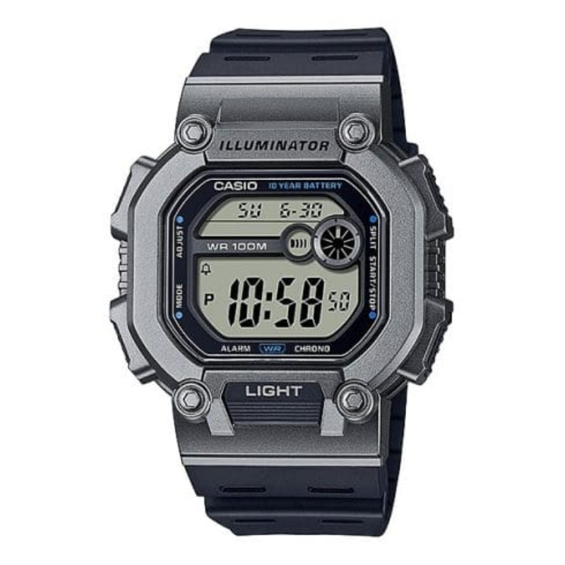 

Casio Standard Series Digital Watch for Men with Resin Band, Water Resistant, W-737H-1A2VDF, Black-Grey