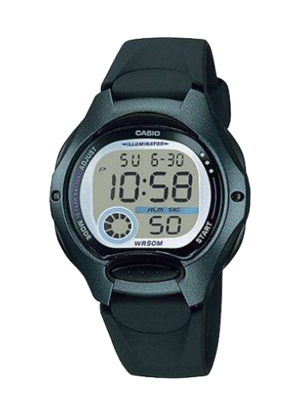 

Casio Standard Digital Watch for Women with Resin Band, Water Resistant, LW-200-1BVDF, Black-Transparent