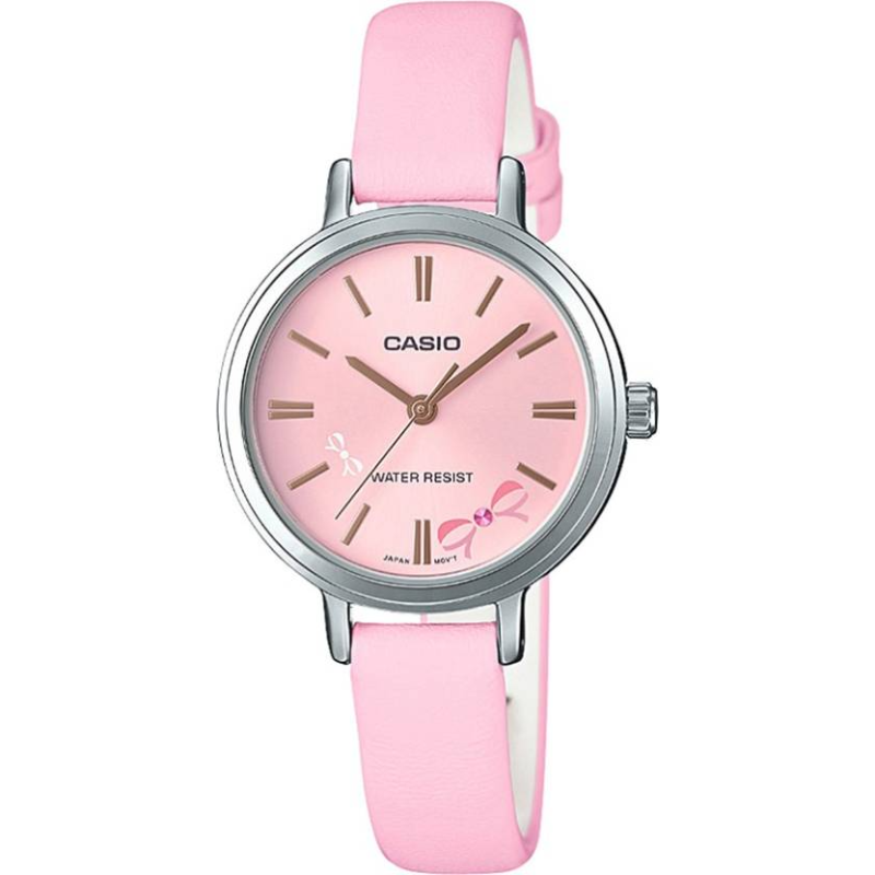 

Casio Analog Watch for Women with Leather Band, Water Resistant, LTP-E146L-4ADF, Pink-Pink