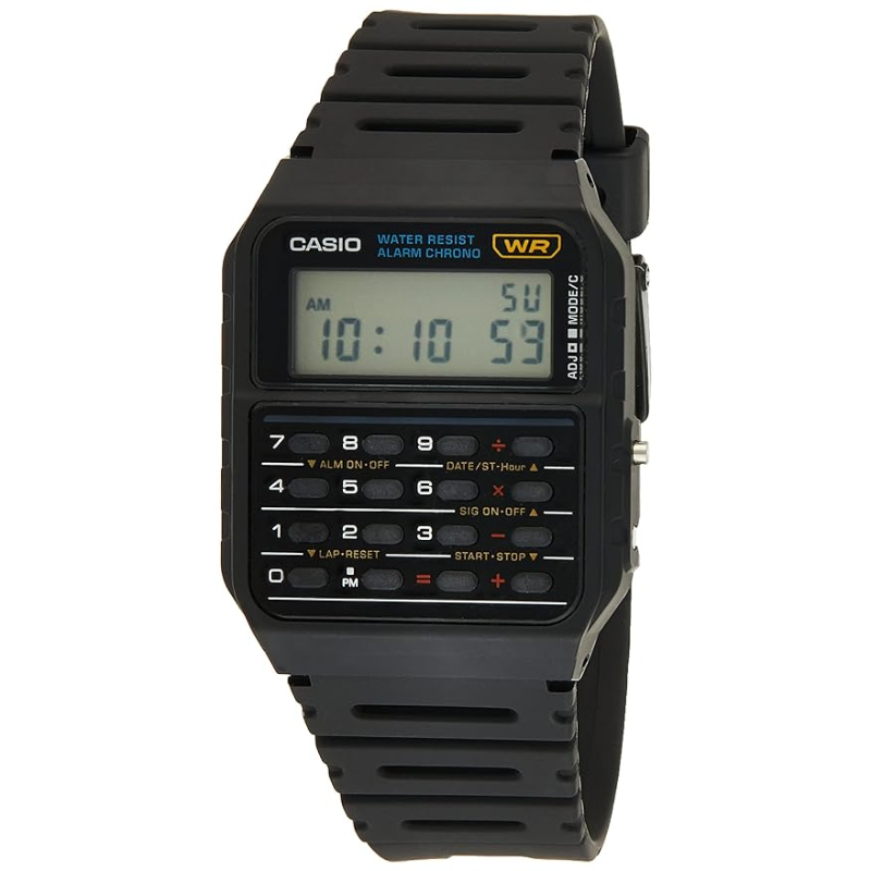 

Casio Vintage Series Digital Watch for Men with Resin Band, Water Resistant, CA-53W-1Z, Black-Black