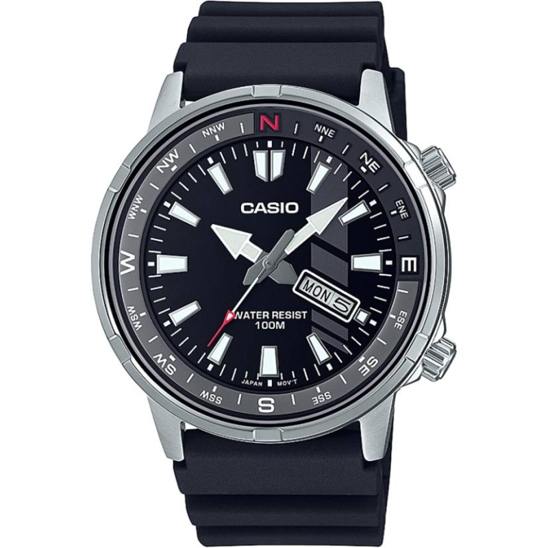 

Casio Enticer Analog Watch for Men with Resin Band, Water Resistant, MTD-130-1AVDF, Black-Black