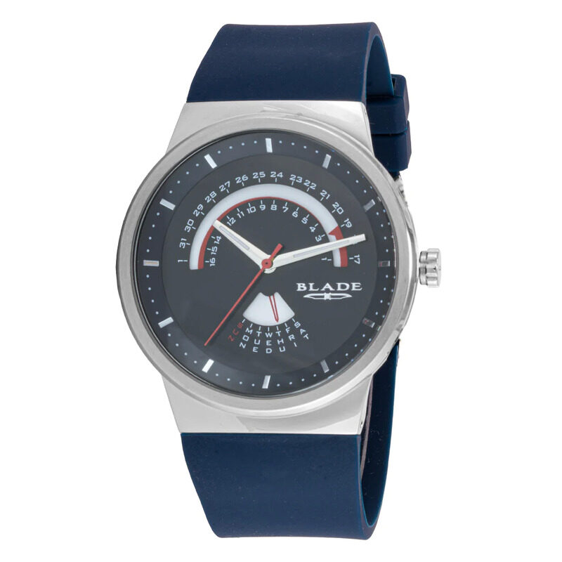 

Blade Indie SE Analog Watch for Men with Silicone Band, Water Resistant, 3645G5SBB, Blue-Multicolour
