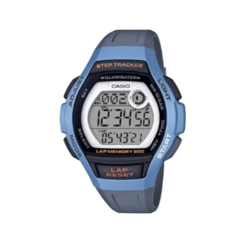 

Casio Standard Digital Watch for Women with Resin Band, Water Resistant, LWS-2000H-2AVDF, Blue-Transparent