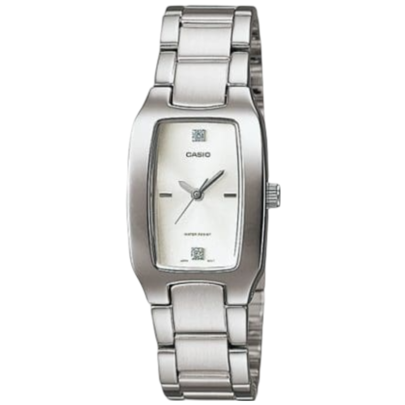 

Casio Enticer Series Analog Watch for Women with Stainless Steel Band, Water Resistant, LTP-1165A-7C2DF, Silver-White
