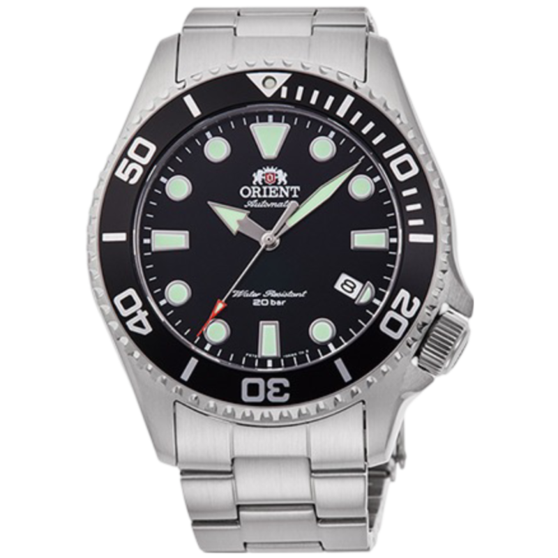 

Orient Analog Watch for Men with Stainless Steel Band, Water Resistant, OW-RAAC0K01, Silver-Black