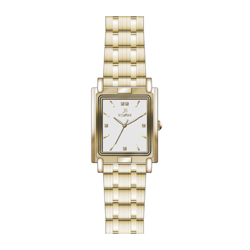 

Westar Analog Watch for Men with Stainless Steel Band, Water Resistant, EX7590GPN107, Gold-White