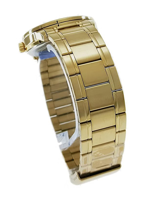 Casio Dress Analog Watch for Women with Stainless Steel Band, Water Resistant, LTP-V002G-9AUDF, Gold