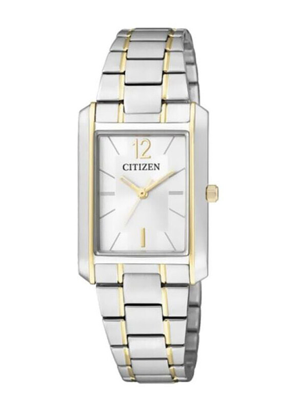 

Citizen Analog Watch for Women with Stainless Steel Band, ER0194-50A, Silver
