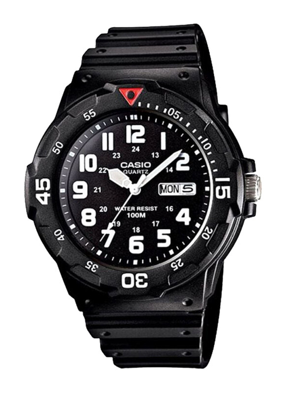 

Casio Youth Analog Watch for Men with Resin Band, Water Resistant, MRW-200H-1B, Black