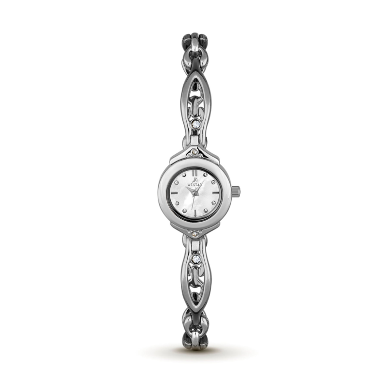 

Westar Analog Watch for Women with Stainless Steel Band, Water Resistant, 20243STN111, Silver-White Mother Of Pearl