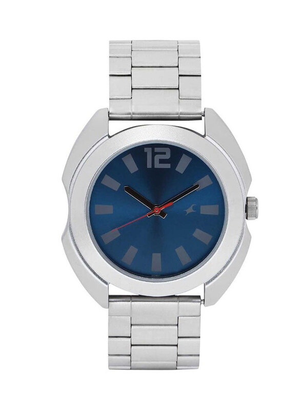 

Titan Analog Watch for Women with Stainless Steel Band, T3117SM02, Blue-Silver