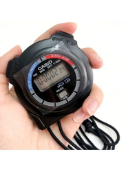 Casio Digital Stopwatch, HS-3V-1BRDT, Black/Grey