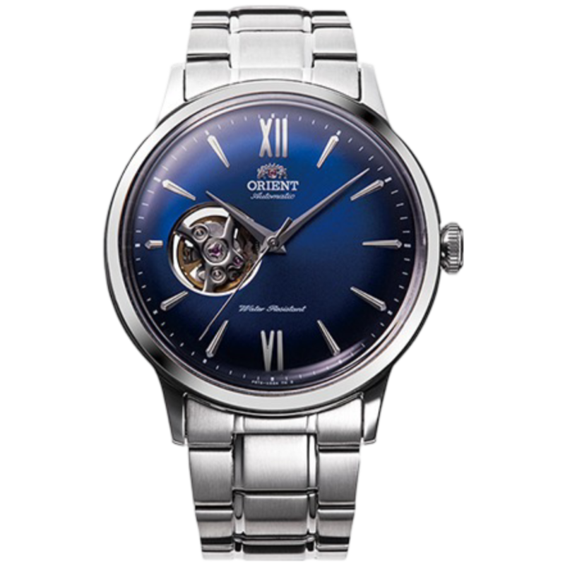 

Orient Analog Watch for Men with Stainless Steel Band, Water Resistant, OW-RAAG0028, Silver-Blue