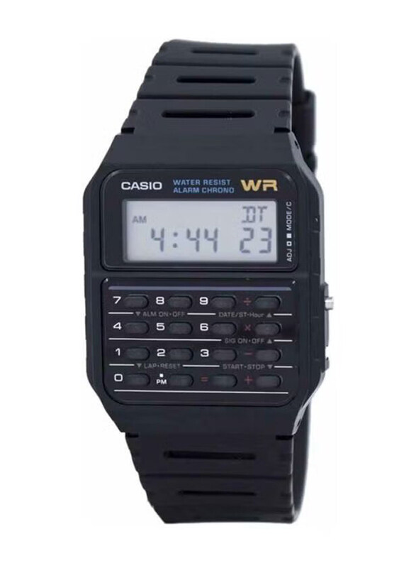 

Casio Classic Digital Watch for Men with Resin Band, Water Resistant, CA-53W-1, Black-Grey