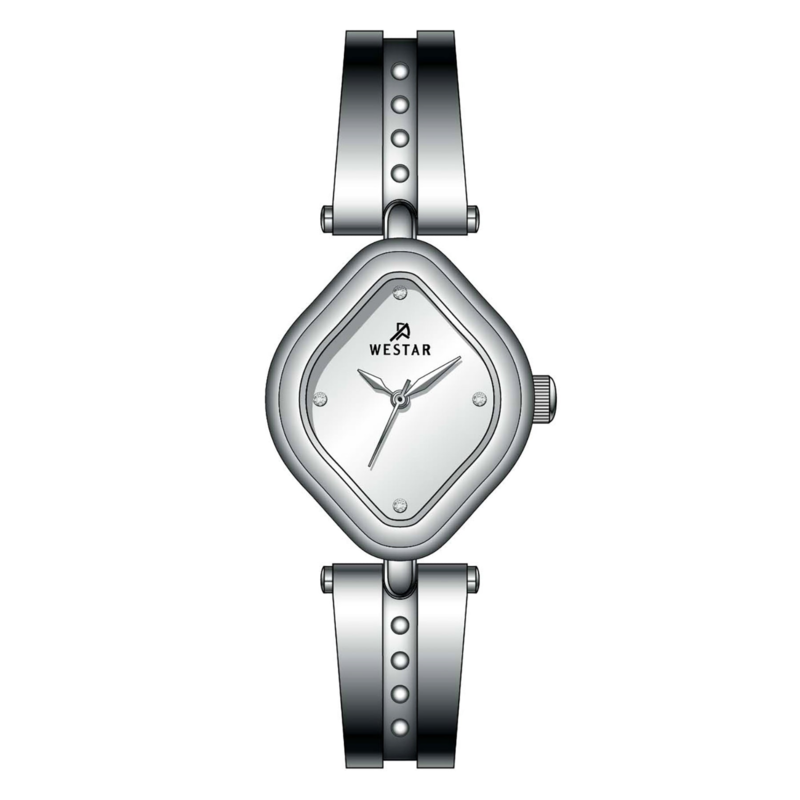 

Westar Analog Watch for Women with Stainless Steel Band, Water Resistant, 20309STN107, Silver-Silver