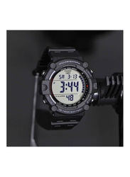 Casio Digital Watch for Men with Rubber Band, Water Resistant, Ae-1500Wh-1Avdf, Black-Grey