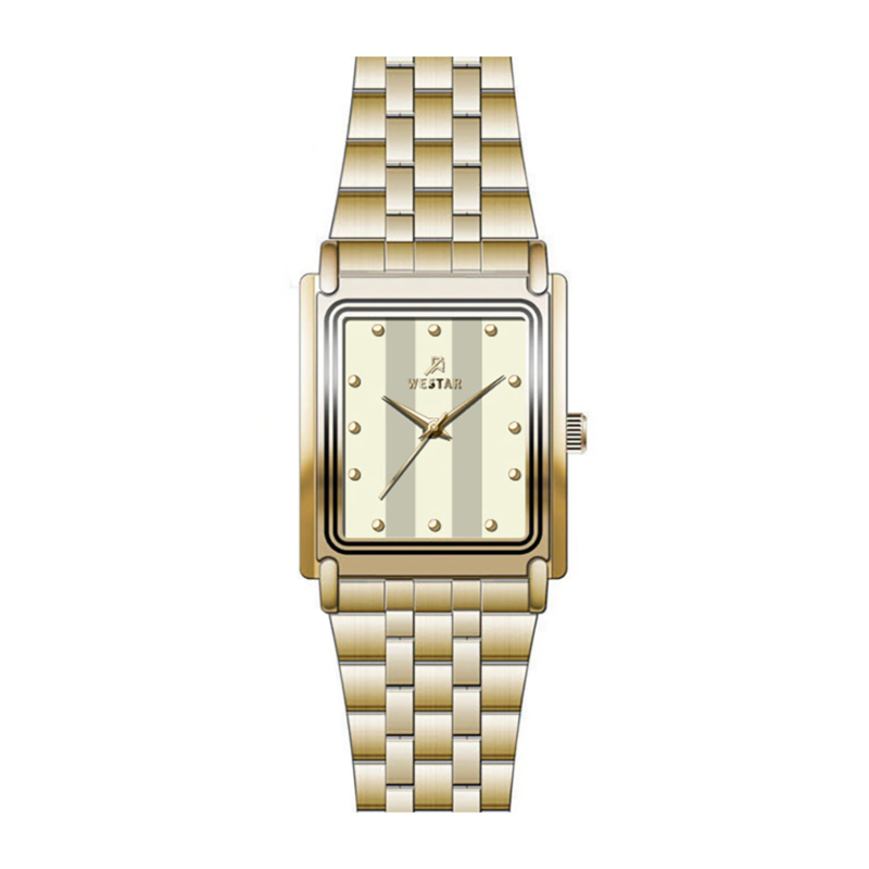 

Westar Analog Watch for Women with Stainless Steel Band, Water Resistant, EX6588GPN102, Gold-Gold