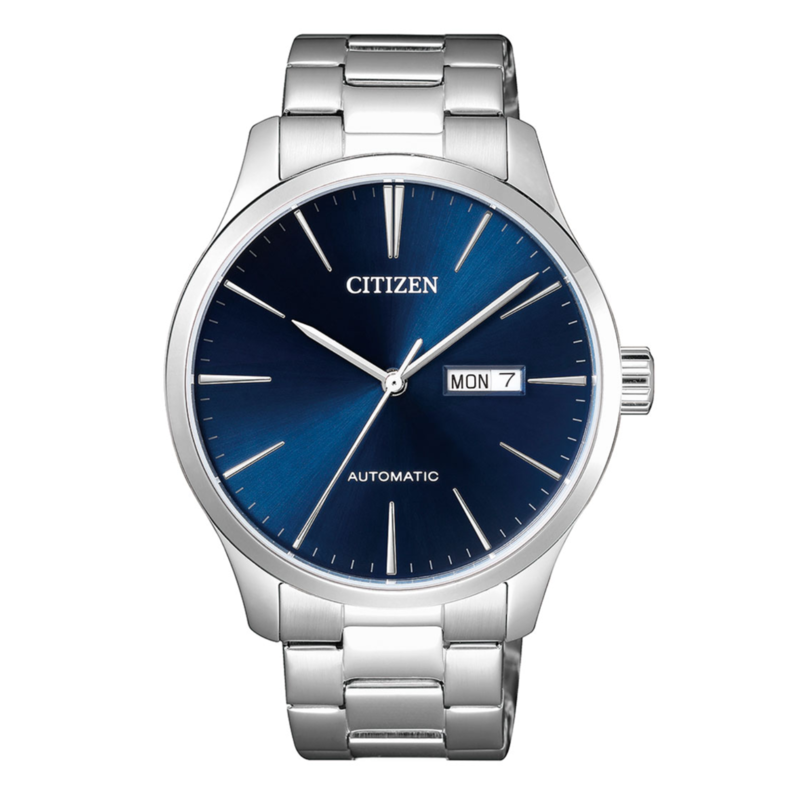 

Citizen Analog Watch for Men with Stainless Steel Band, Water Resistant, NH8350-5GL, Silver-Blue