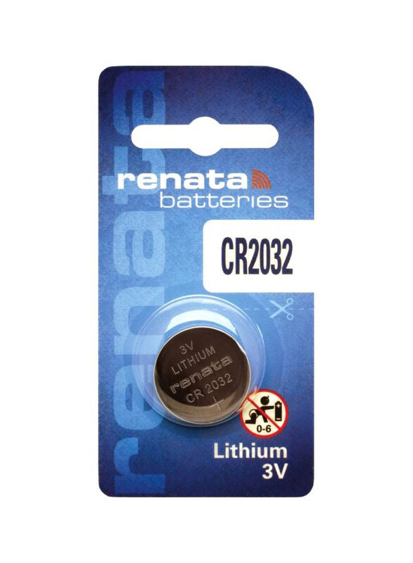 

Renata Replacement Lithium Battery, CR 2032, Silver