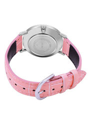 Casio Enticer Analog Watch for Women with Leather Band, Water Resistant, LTP-VT01L-4BUDF, Pink