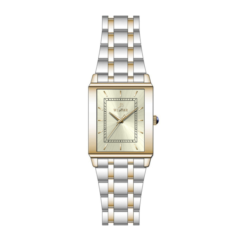 

Westar Analog Watch for Men with Stainless Steel Band, Water Resistant, EX7592CBN102, Silver/gold-Gold