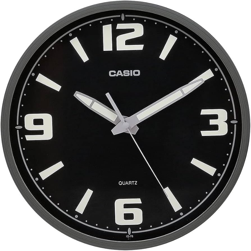 

Casio Wall Clock, IQ-78-8DF, Black