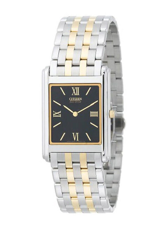 

Citizen Analog Watch for Men with Stainless Steel Band, Water Resistant, AR1008-68E, Silver/Gold-Black