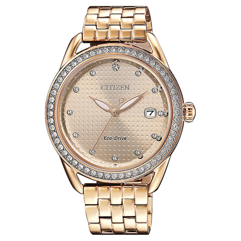 

Citizen Analog Watch for Women with Stainless Steel Band, Water Resistant, FE611G-85X, Gold-Gold