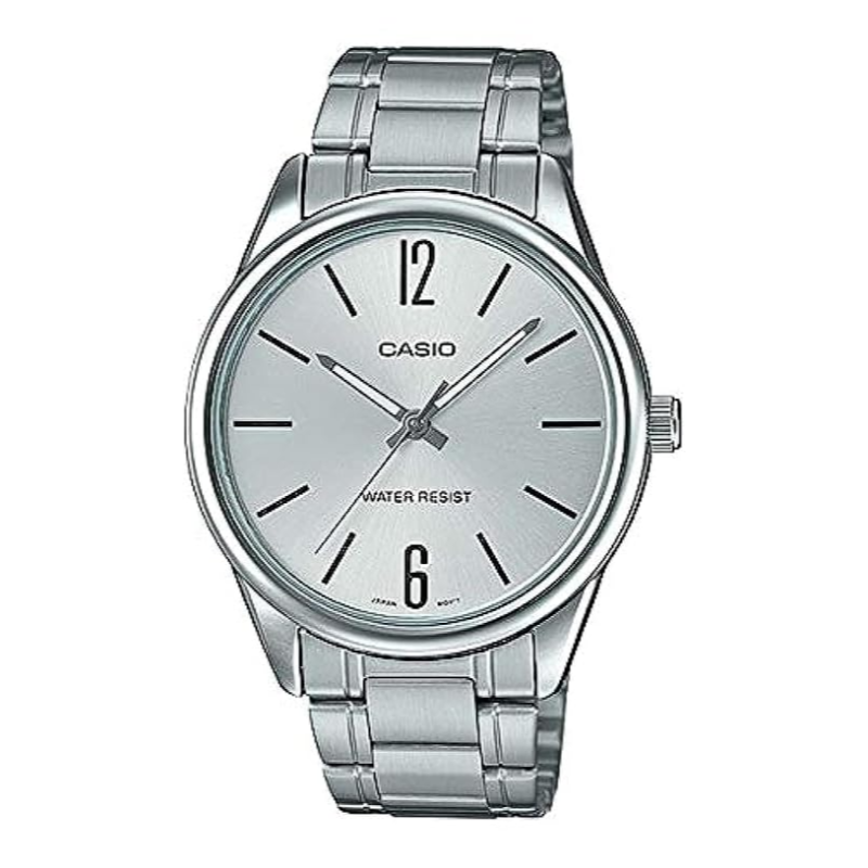 

Casio Enticer Series Analog Watch for Men with Stainless Steel Band, Water Resistant, MTP-V005D-7AUDF, Silver-Silver