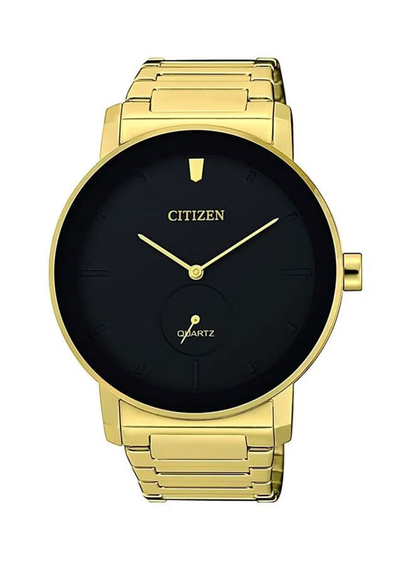 

Citizen Analog Watch for Men with Stainless Steel Band, BE 9182-57E, Gold-Black