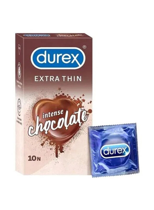 

Durex Extra Thin Intense Chocolate Flavoured Condoms, 10 Pieces