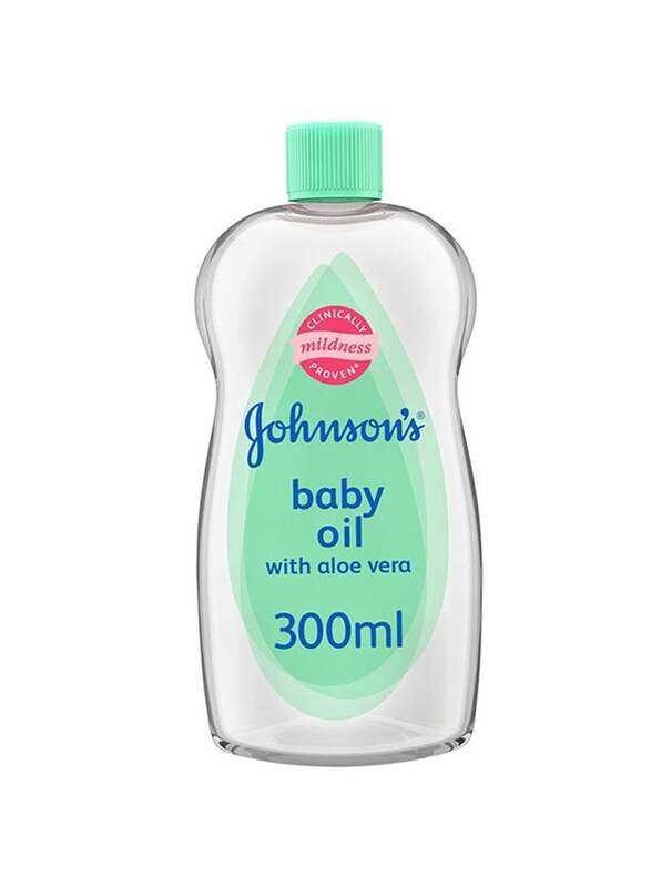 

Johnson's 300ml Baby Oil with Aloe Vera And Vitamin E, Clear