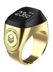 iQibla Zikr Smart Tasbih Ring for Men, 18mm, Gold