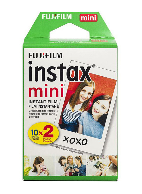 

Fujifilm Instax Mini Instant Film for Fujifilm Instax 8/7s, 20 Sheets, White