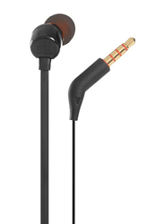 JBL Tune 110 Wired In-Ear Headphones, Black