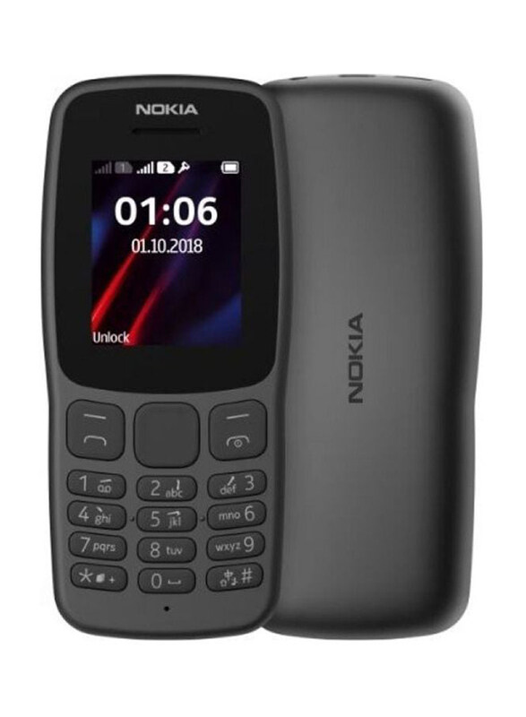 

Nokia 106 128MB Black, 32GB RAM, 4G, Dual Sim