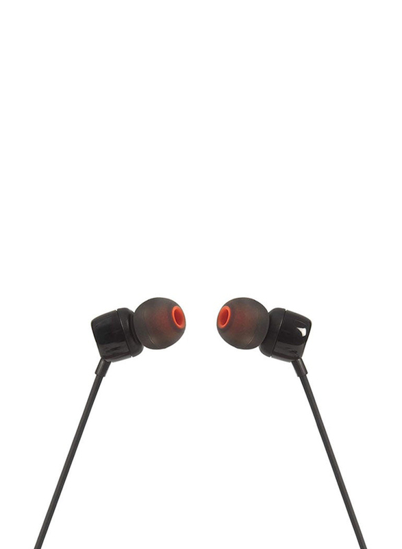 JBL Tune 110 Wired In-Ear Headphones, Black