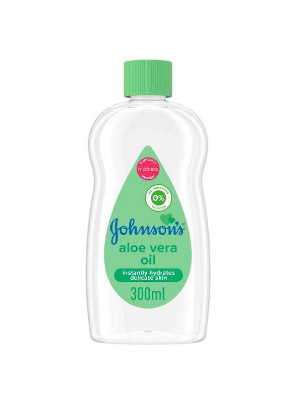 

Johnson's 2-Piece Aloe Vera Baby Oil Gel, Clear/Green