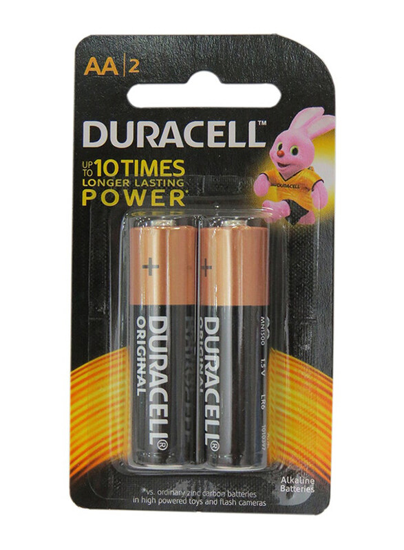 

Duracell Pair Of Long Lasting Power AA Batteries, Black/Brown